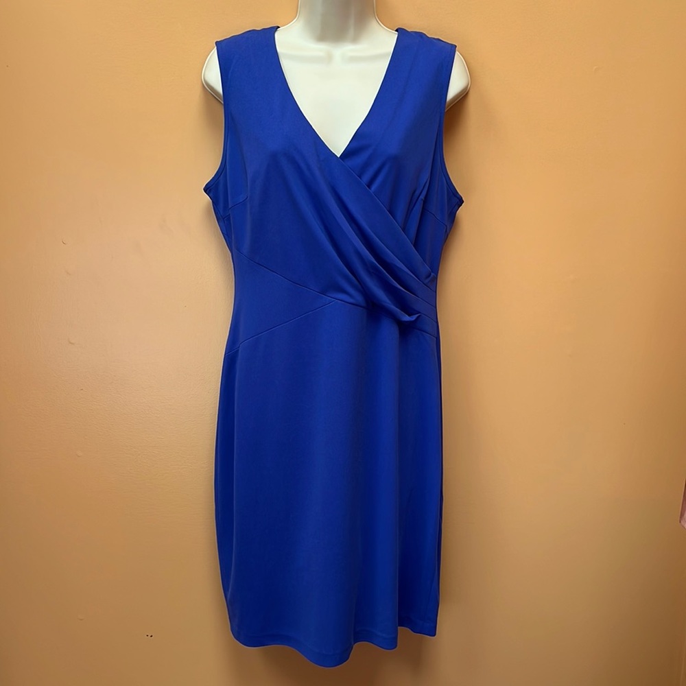 NYDJ shaping sheath dress in blue, sz12